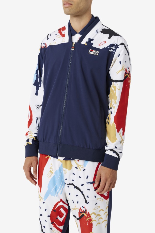 Chaqueta Chandal Estampada Fila X The Museum Peacoat/white/red Queue Outlet