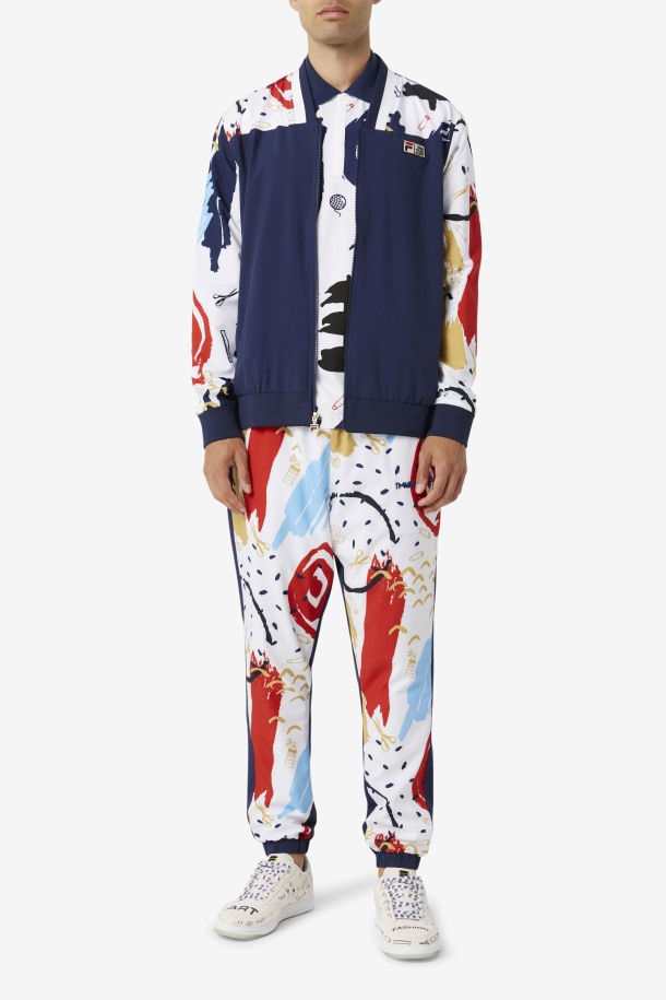 Chaqueta Chandal Estampada Fila X The Museum Peacoat/white/red Queue Outlet