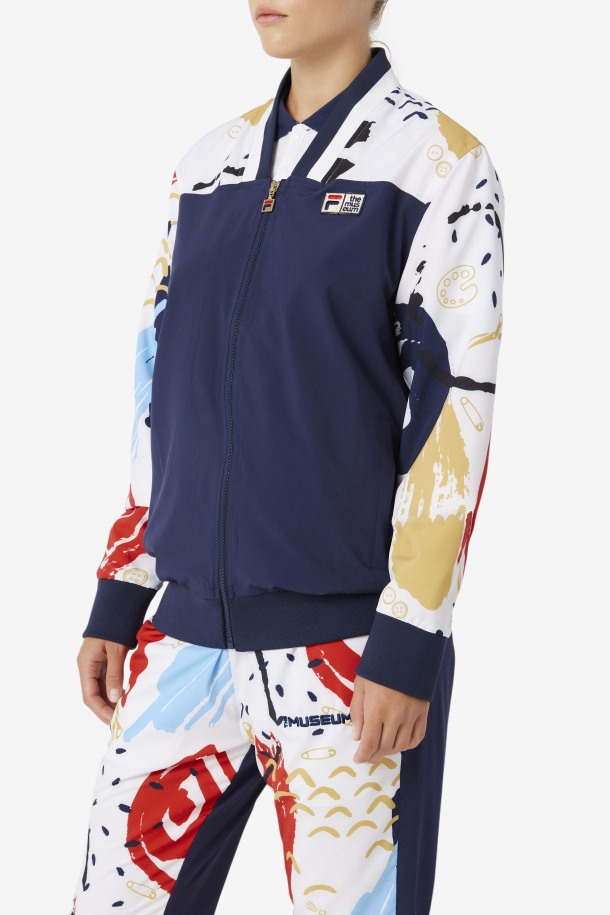 Chaqueta Chandal Estampada Fila X The Museum Peacoat/white/red Queue Outlet