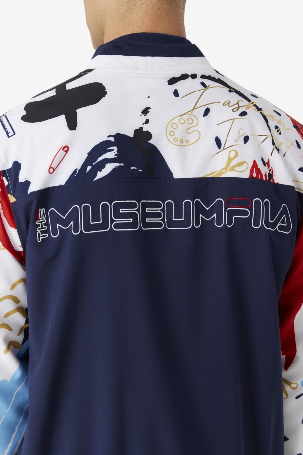Chaqueta Chandal Estampada Fila X The Museum Peacoat/white/red Queue Outlet