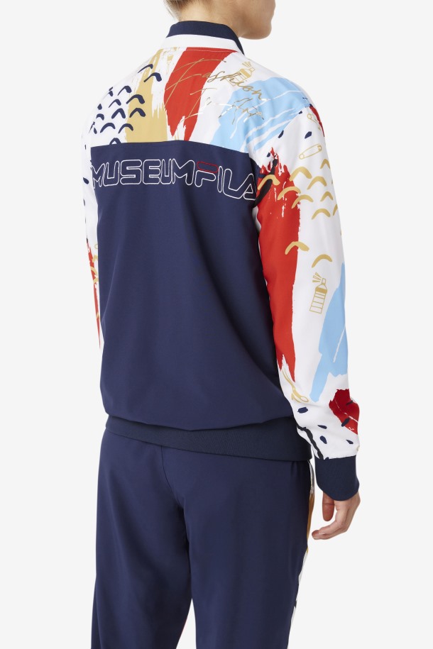 Chaqueta Chandal Estampada Fila X The Museum Peacoat/white/red Queue Outlet