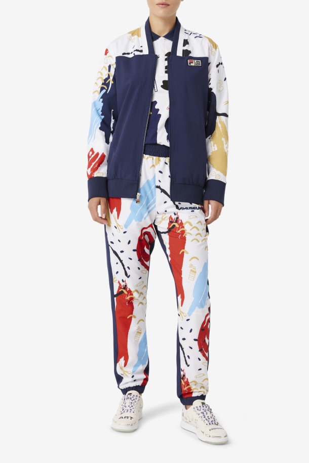 Chaqueta Chandal Estampada Fila X The Museum Peacoat/white/red Queue Outlet
