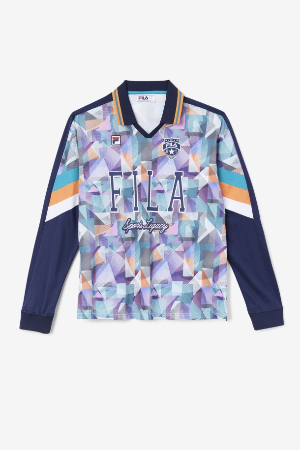 Camiseta Kay Portero Fila Outlet Azul Marino/azul/mandarina/blanco