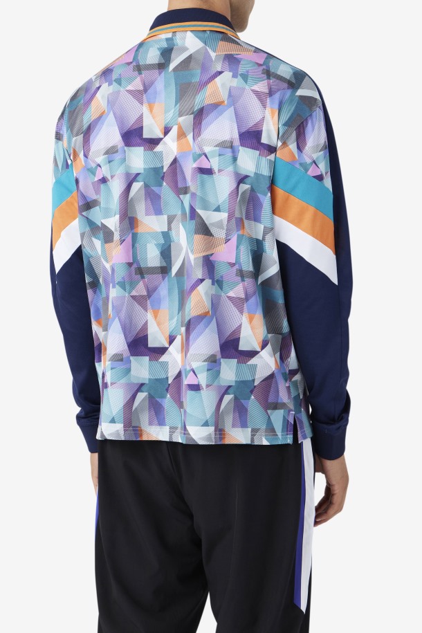 Camiseta Kay Portero Fila Outlet Azul Marino/azul/mandarina/blanco