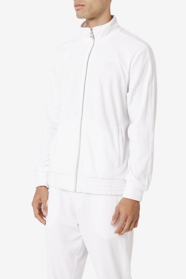 Blanco Cola Outlets Devell Chaqueta Terciopel