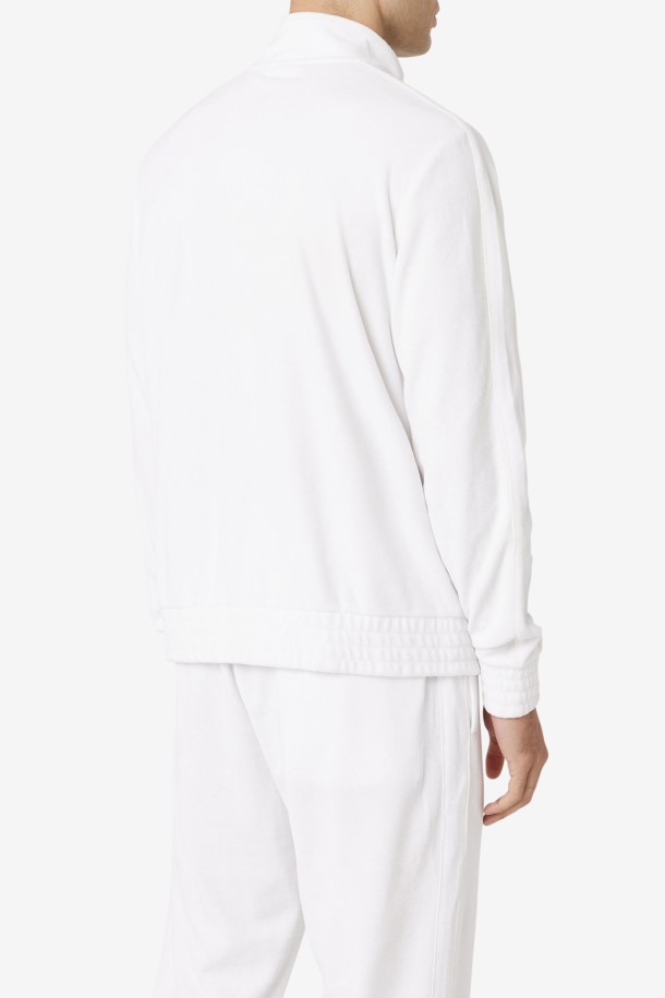 Blanco Cola Outlets Devell Chaqueta Terciopel
