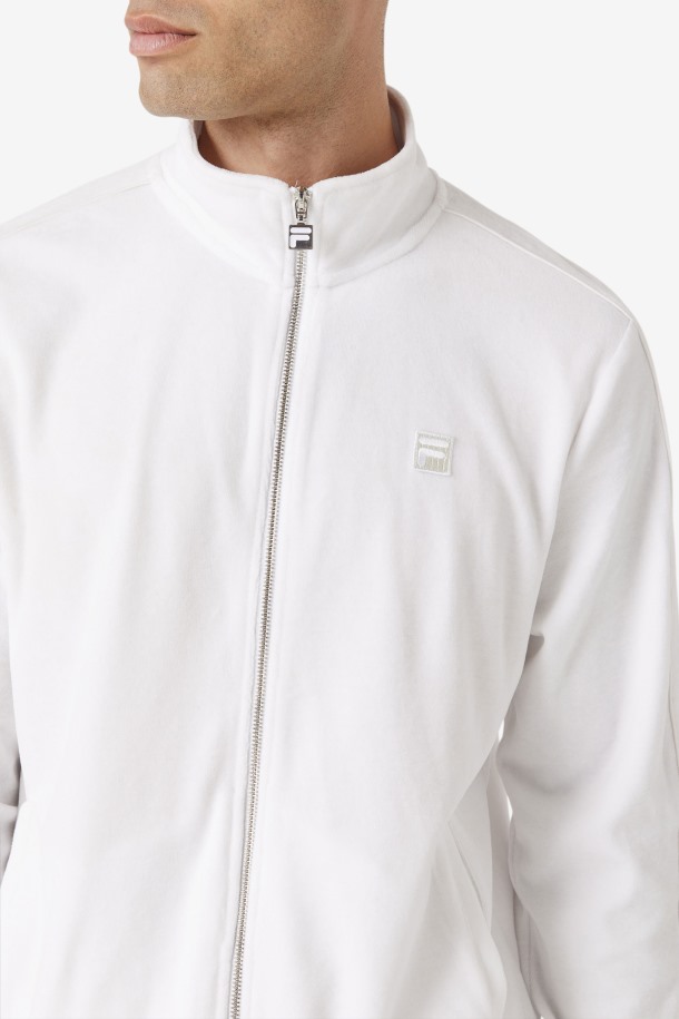 Blanco Cola Outlets Devell Chaqueta Terciopel