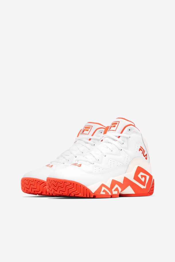 Mb White/mandarin Red/gardenia Fila Outlet Mujer