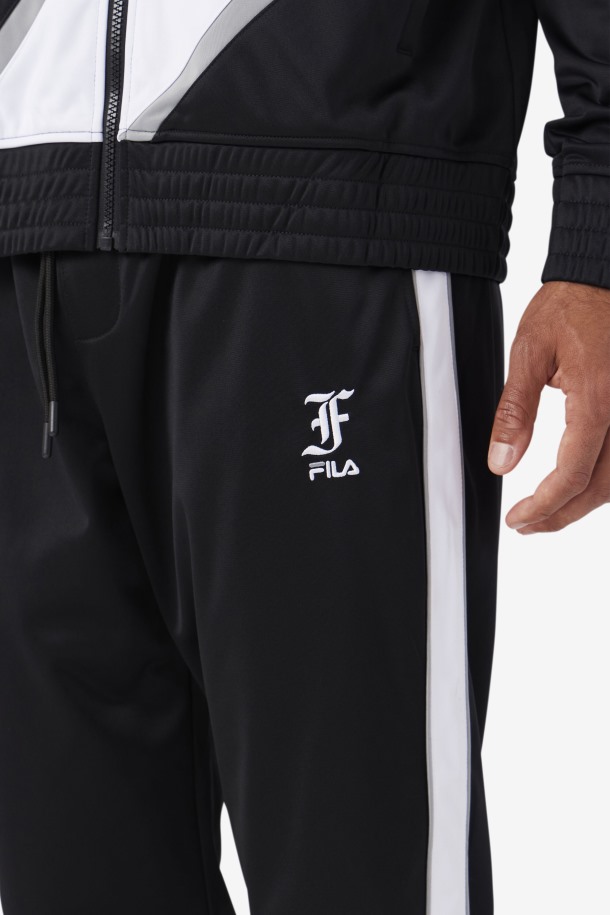 Pantalón De Chándal Runi Negro/blanco/monument Outlet Fila