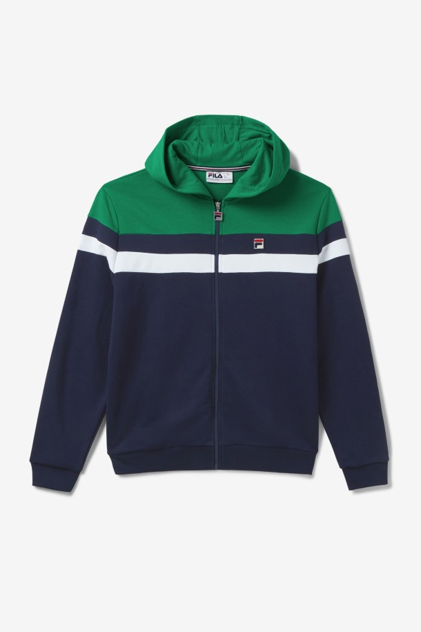 Fila Outlets Navy/jelly Bean/white Arlo Sudadera Con Capucha