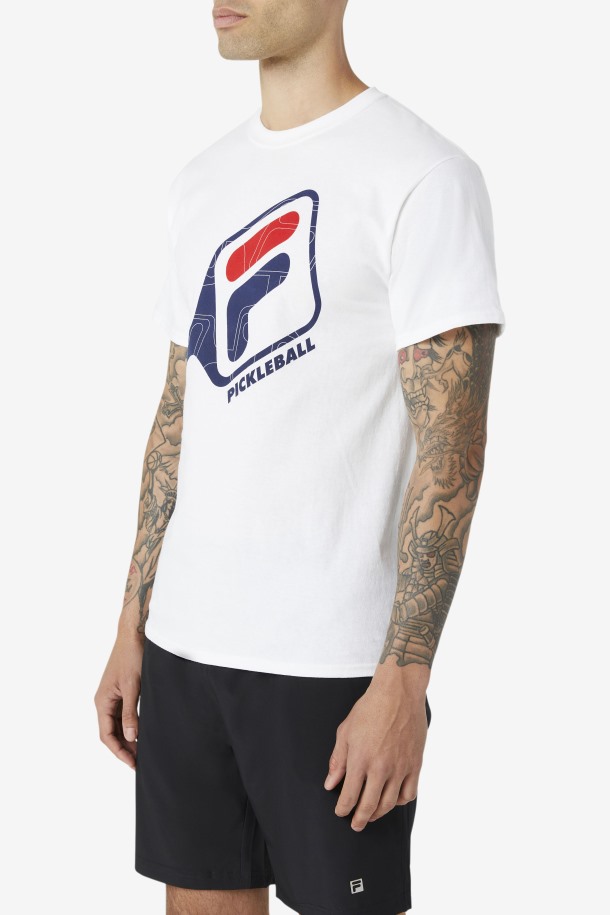Camiseta Fila Outlet Pickleball Padel Blanca