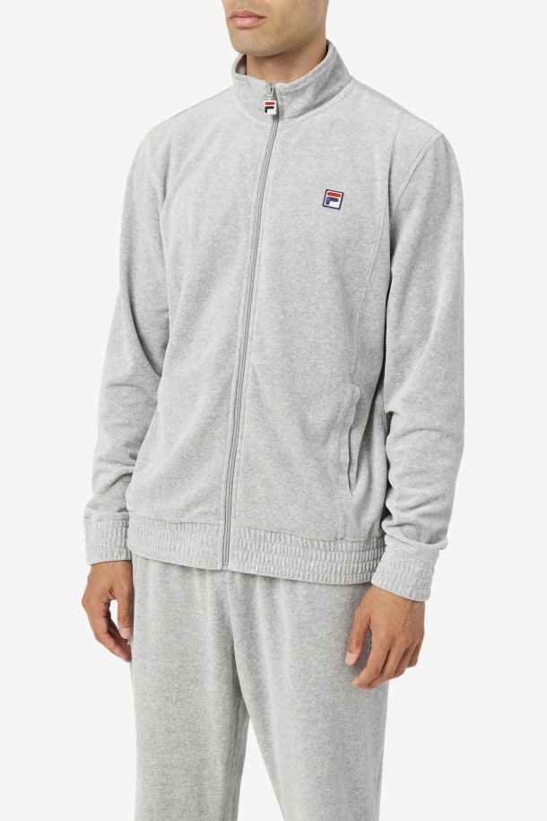 Chaqueta Velour O-fit Gris Jaspeado Fila Outlet