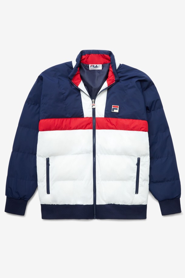 Fila Outlets Chaqueta De Esquí Fausto Azul Marino/rojo/blanco