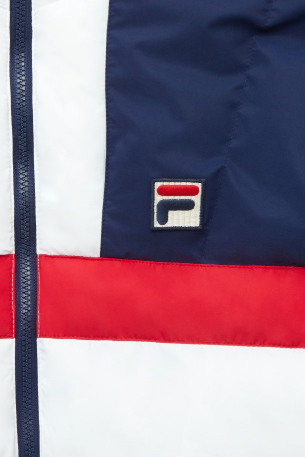 Fila Outlets Chaqueta De Esquí Fausto Azul Marino/rojo/blanco