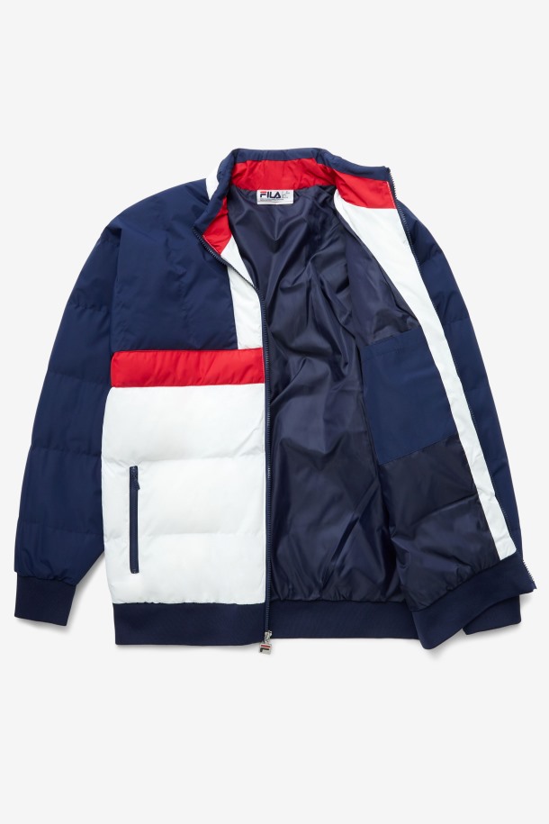 Fila Outlets Chaqueta De Esquí Fausto Azul Marino/rojo/blanco