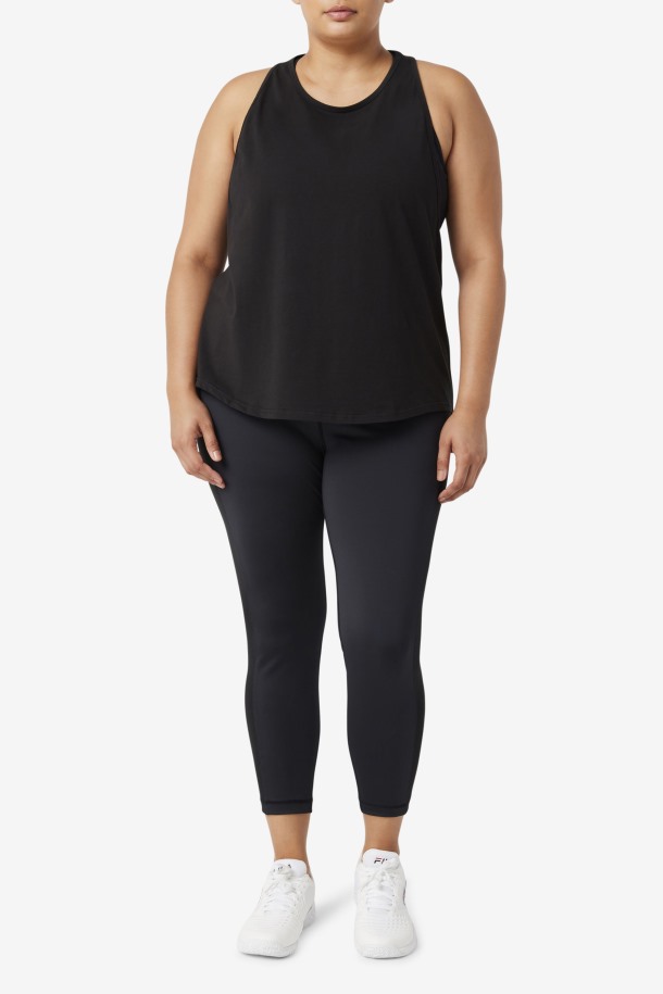 Fila Outlets Camiseta Negra Larga Fi-lux
