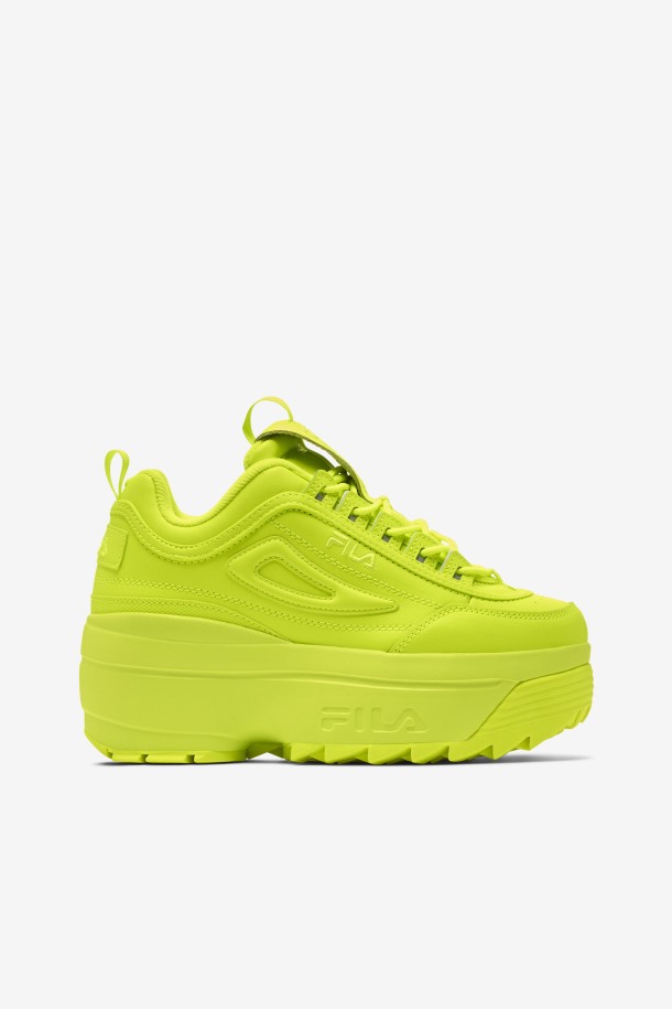 Zapatillas Mujer Disruptor 2 Cuña Amarillas Fila Outlet