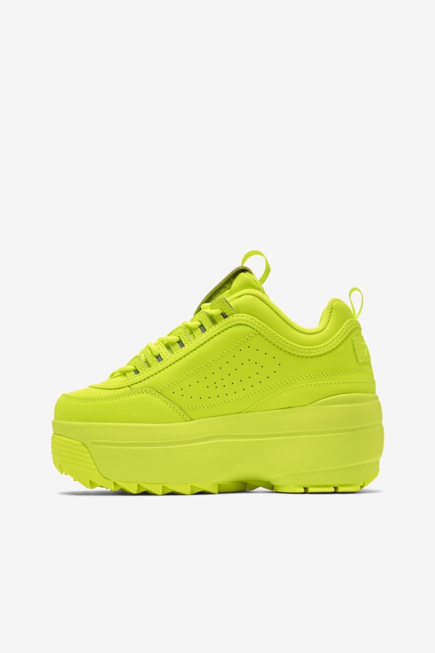 Zapatillas Mujer Disruptor 2 Cuña Amarillas Fila Outlet