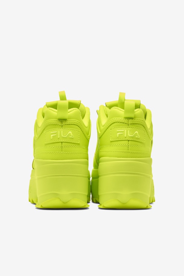 Zapatillas Mujer Disruptor 2 Cuña Amarillas Fila Outlet