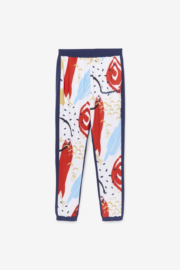 Pantalones De Té Estampados Fila X The Museum Fila Outlets Peacoat/white/red