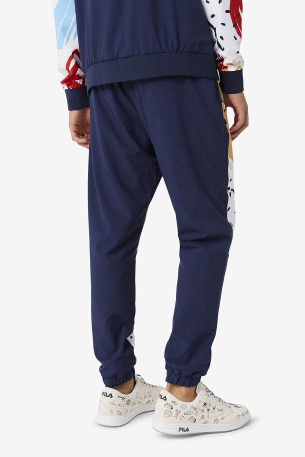 Pantalones De Té Estampados Fila X The Museum Fila Outlets Peacoat/white/red