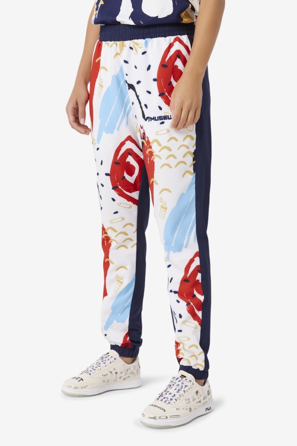 Pantalones De Té Estampados Fila X The Museum Fila Outlets Peacoat/white/red