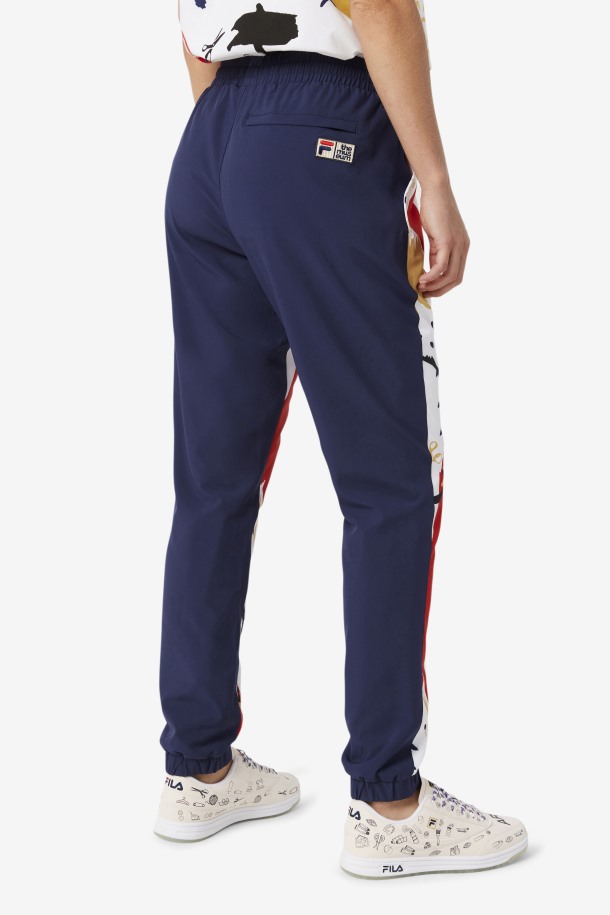 Pantalones De Té Estampados Fila X The Museum Fila Outlets Peacoat/white/red