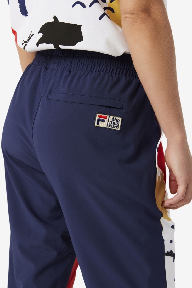 Pantalones De Té Estampados Fila X The Museum Fila Outlets Peacoat/white/red