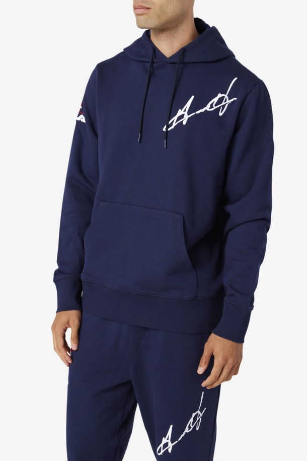 Azul Marino Grant Hill Lazarus Sudadera Con Capucha Fila Outlets