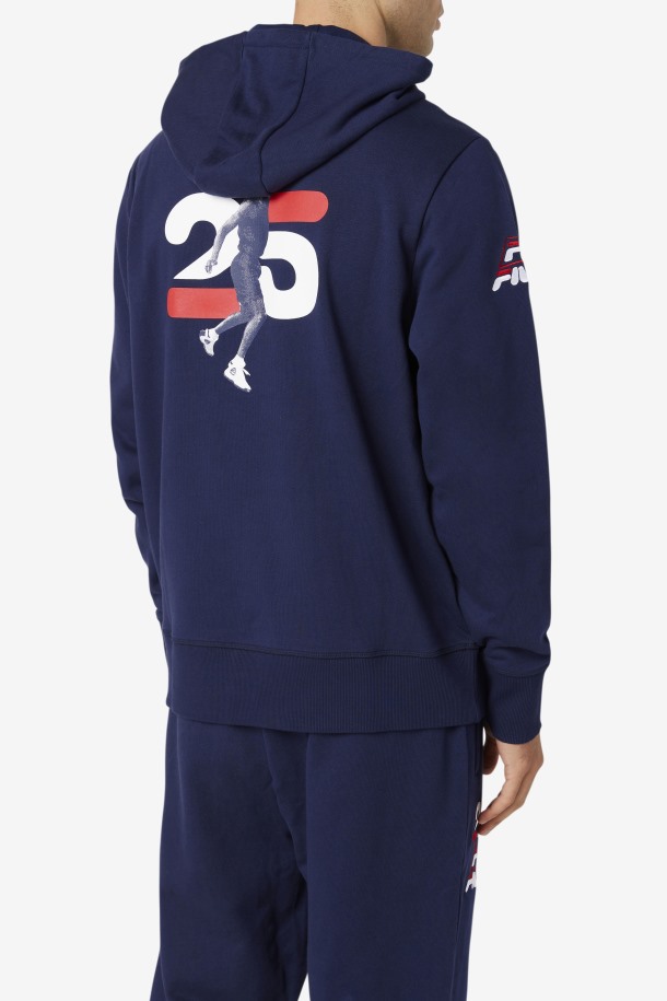 Azul Marino Grant Hill Lazarus Sudadera Con Capucha Fila Outlets