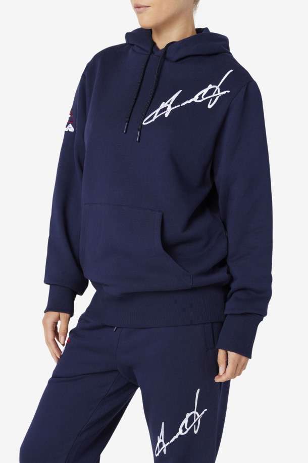 Azul Marino Grant Hill Lazarus Sudadera Con Capucha Fila Outlets
