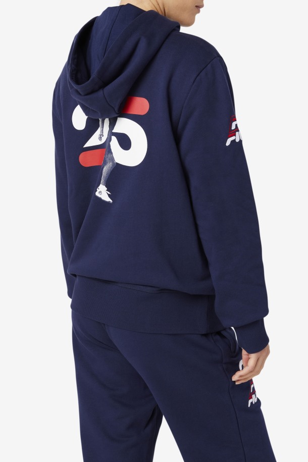 Azul Marino Grant Hill Lazarus Sudadera Con Capucha Fila Outlets