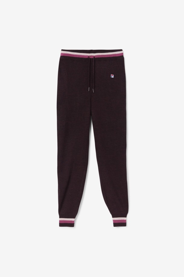 Fila Outlets Frankie Knit Pant Vino De Uva/red/potpourri