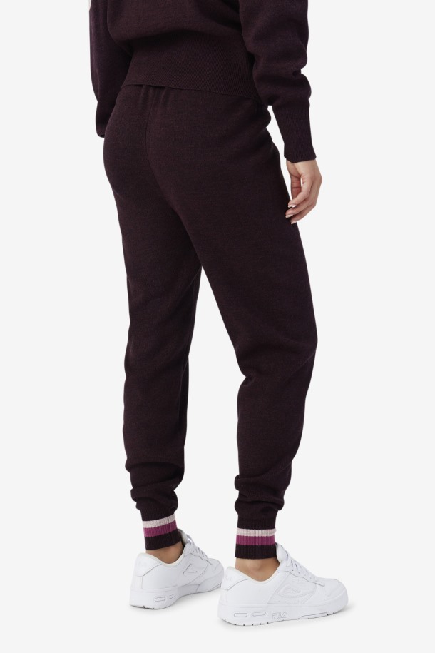 Fila Outlets Frankie Knit Pant Vino De Uva/red/potpourri