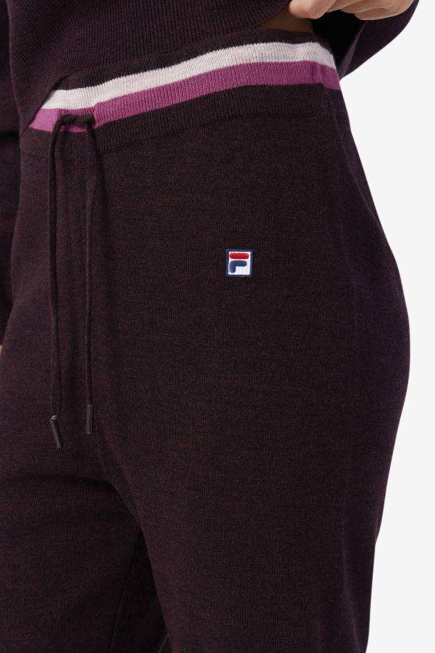 Fila Outlets Frankie Knit Pant Vino De Uva/red/potpourri