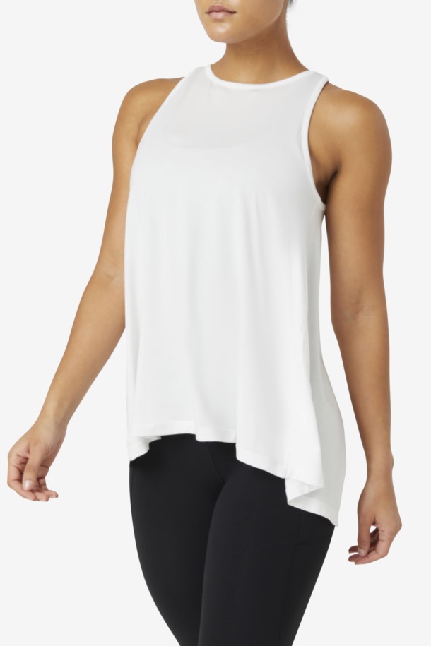 Fila Outlets Fi-lux Camiseta Sin Mangas Con Espalda Abierta Blanca
