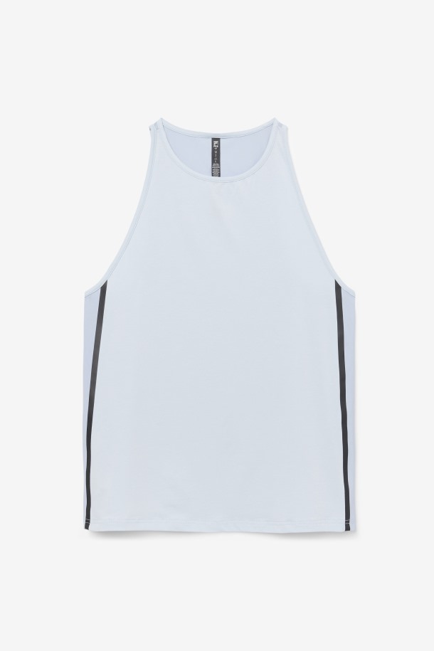 Fila Outlets Camiseta Sin Mangas Suelta Fi-lux Azul Niebla/negra