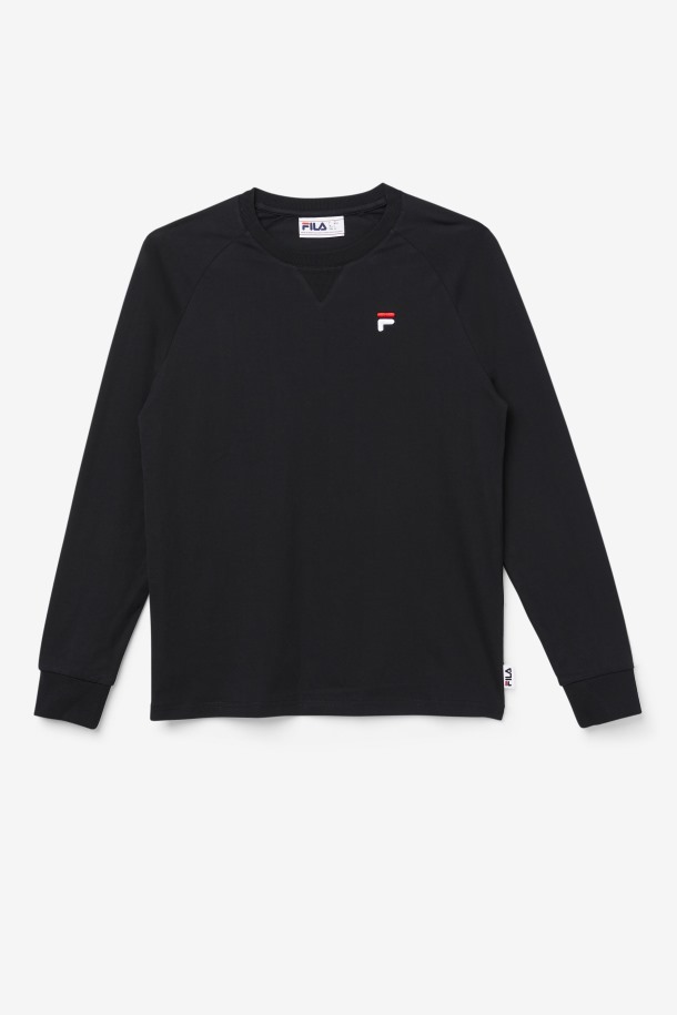 Camiseta Fila Outlet Flynn Manga Larga Negra