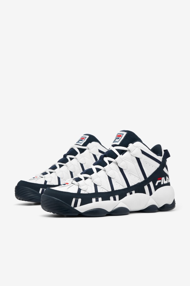 Hombres Stackhouse Spaghetti Fila Outlets Blanco/azul Marino/rojo