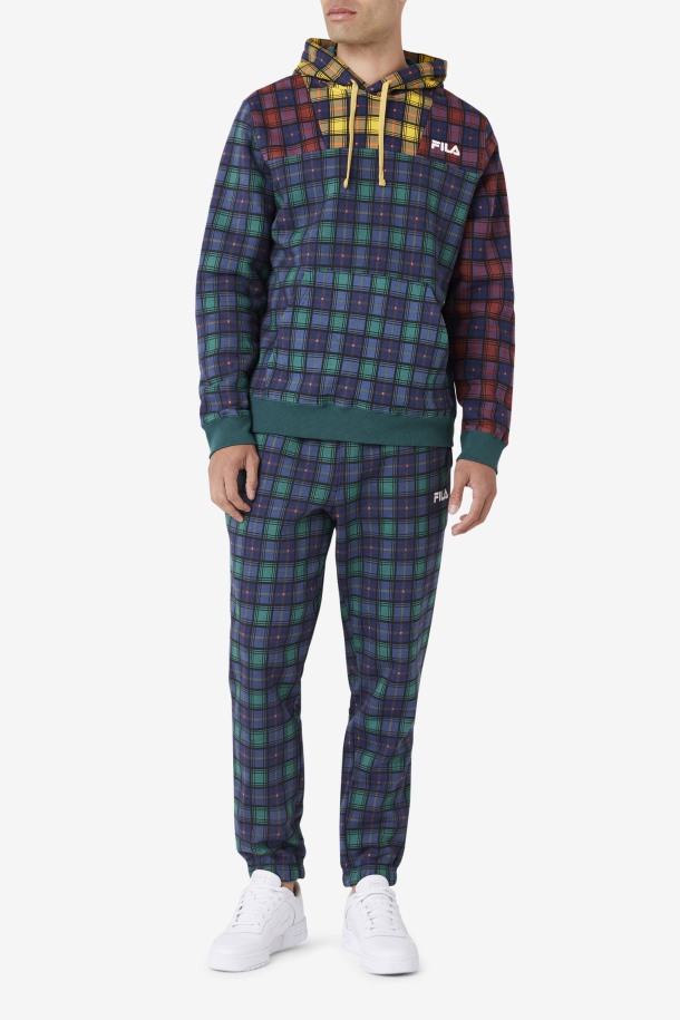 Fila Outlets Dorm Plaid Jogger Junio Bug/rhubarb/navy