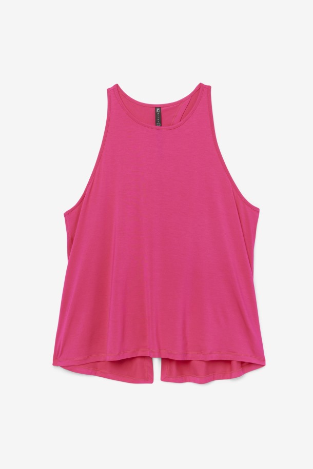Camiseta Sin Mangas Con Espalda Abierta Fi-lux Rosa Brillante Fila Outlet