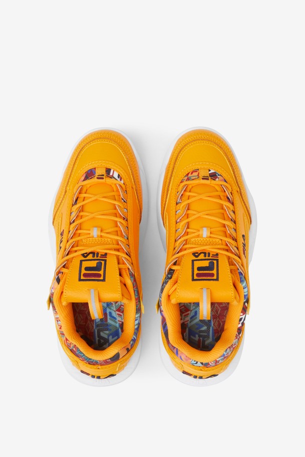 Fila Disruptor 2 Exp Para Mujer Amarillo Cúbico/ruibarbo/azul Marino