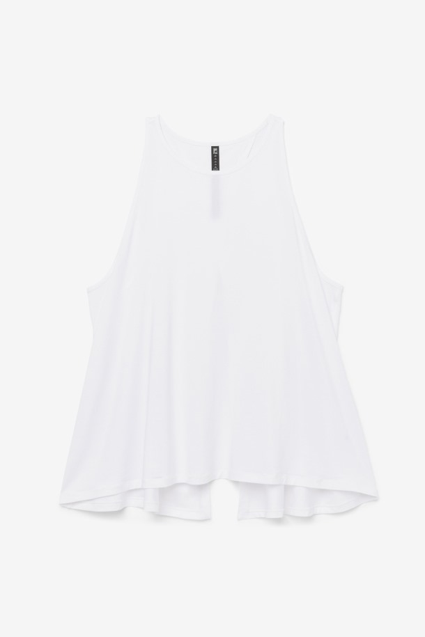 Blanco Fila Outlets Fi-lux Camiseta Sin Mangas Con Espalda Abierta