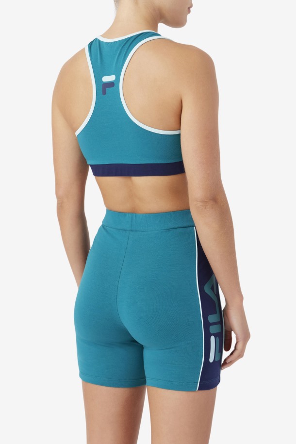 Deep Lake/navy/iced Aqua Kairi Bra Top Fila Outlets