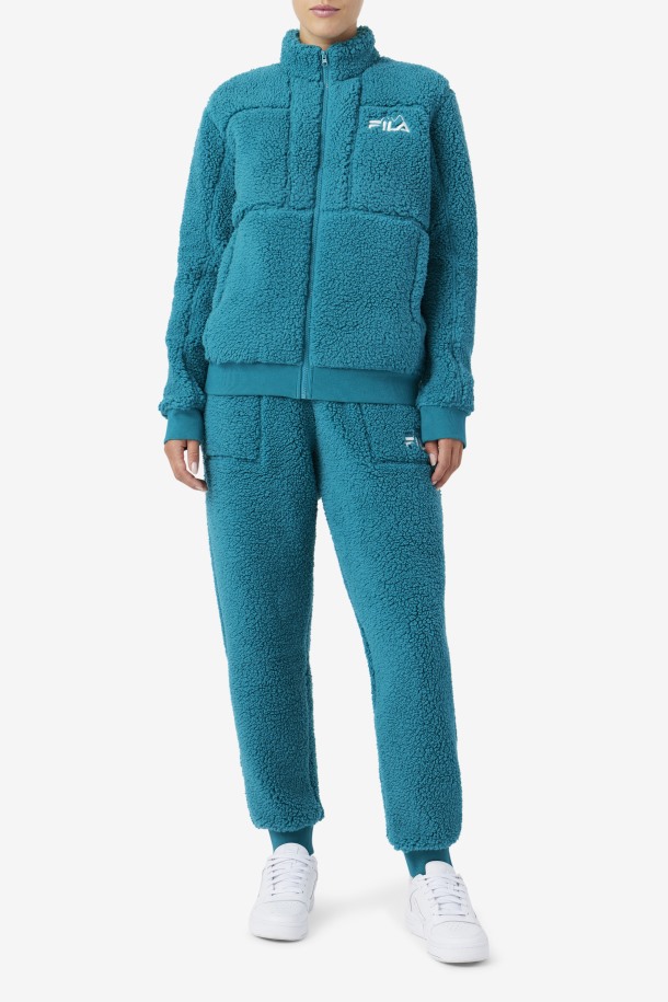 Deep Lake Cola Outlets Freyja Sherpa Chaqueta