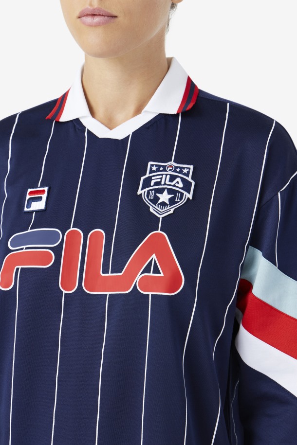 Camiseta De Portero Fila Outlets Zorra Azul Marino/blanco/rojo
