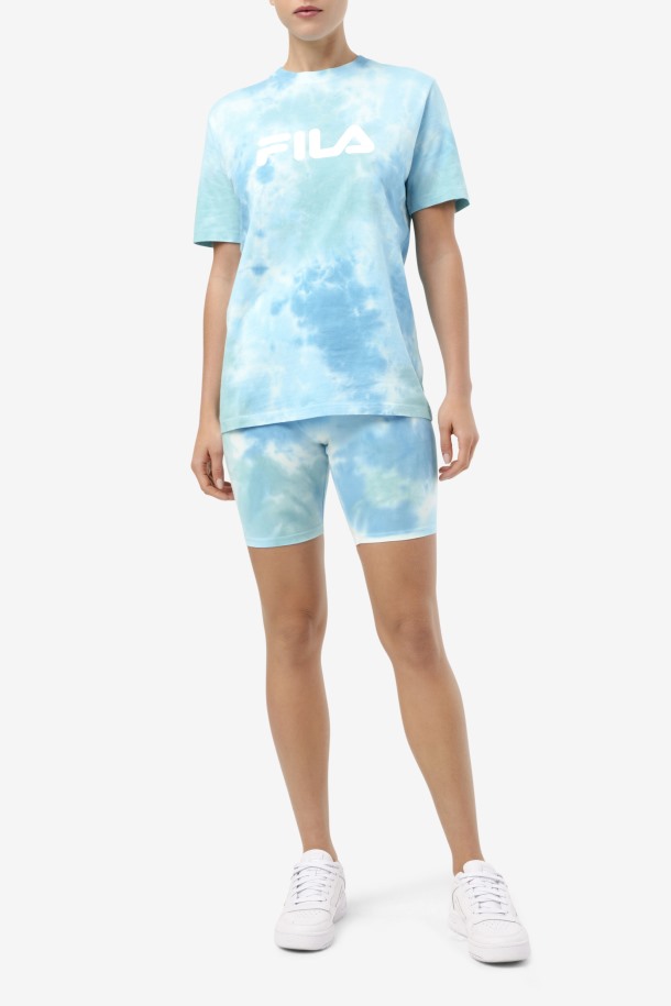 Camiseta Alivia Tie Dye Blanco/splish/all/latigo Bay Ofertas Fila