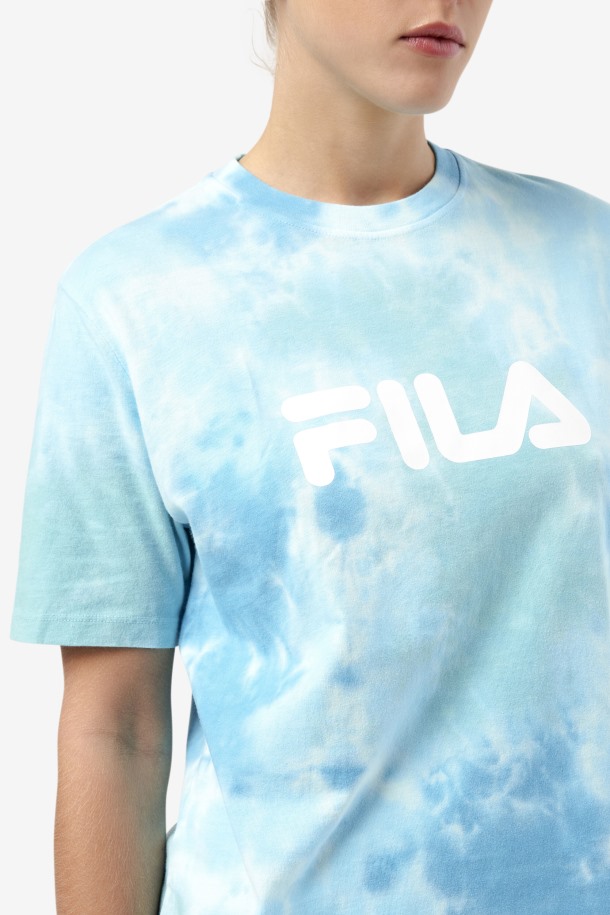 Camiseta Alivia Tie Dye Blanco/splish/all/latigo Bay Ofertas Fila
