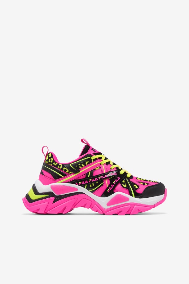 Rosa/negro/blanco Fila Outlet Mujer Electrove 2