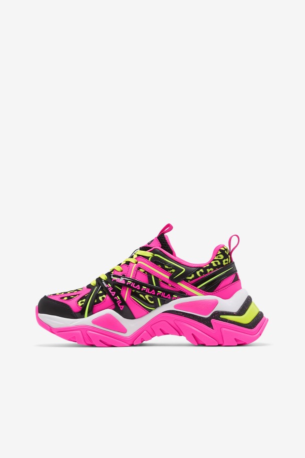 Rosa/negro/blanco Fila Outlet Mujer Electrove 2